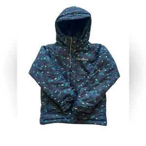 COLUMBIA Girls Hooded Insulated Winter Snow Jacket Size XS (6-6X)